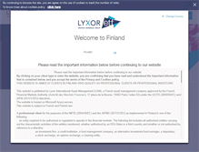 Tablet Screenshot of lyxoretf.fi